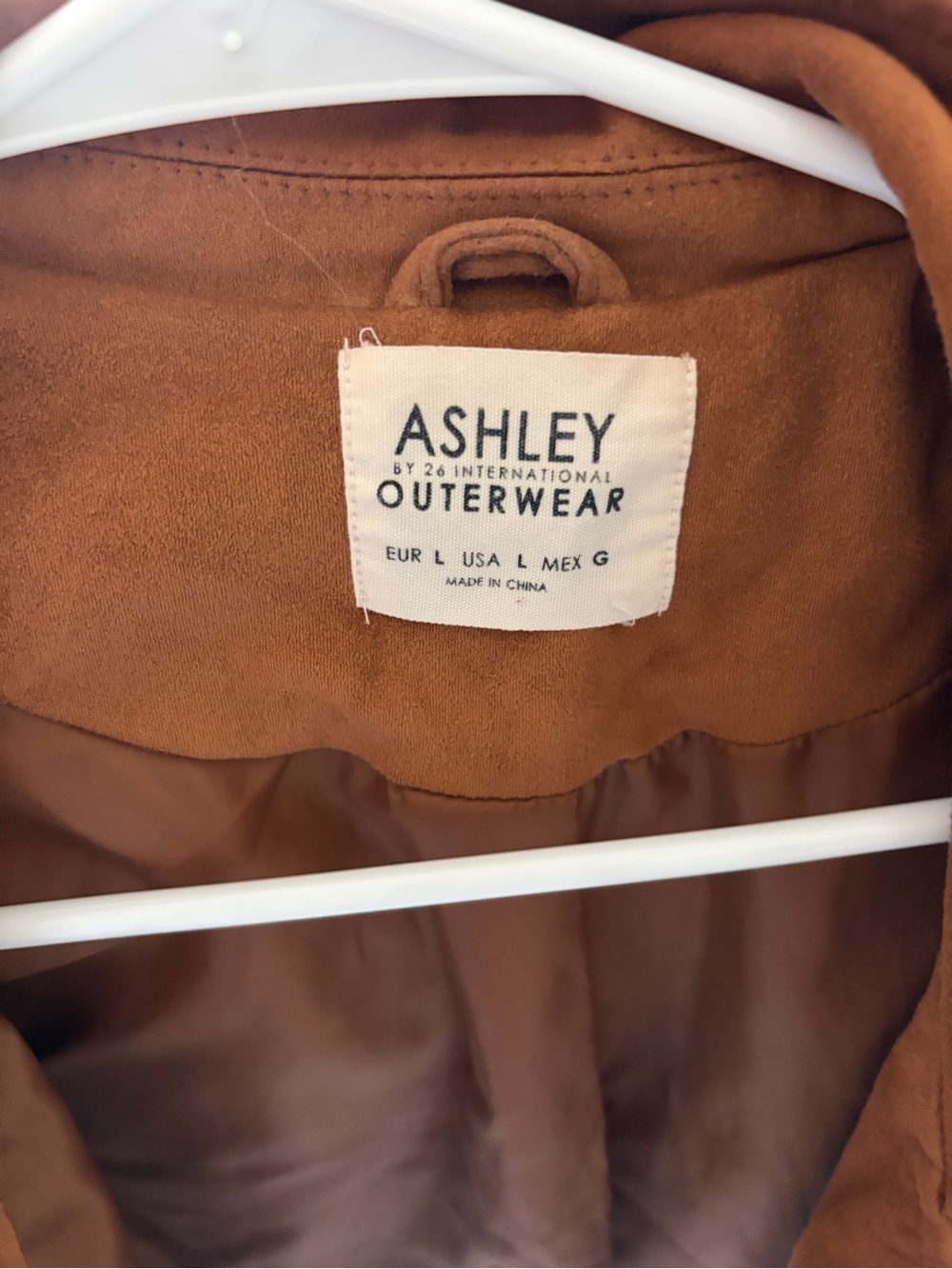 Ashley By 26 International Brown Suede Moto Jacket - Picture 3 of 3